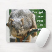 Tapis De Souris "Yeux sur vous" écureuil Mousepad (Avec souris)