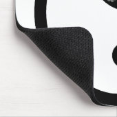 Tapis De Souris Yin floral noir Yang (Coin)