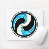 Tapis De Souris Yin Yang Waves (Avec souris)