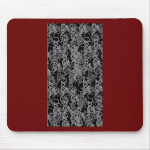 Tapis De Souris Ying Yang Gray Dragons
