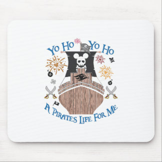 Tapis De Souris Yo Ho Pirate Cruise A Pirate's Life For Me Family 