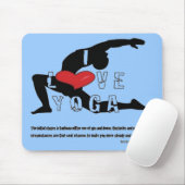 Tapis De Souris Yoga d'amour (Avec souris)