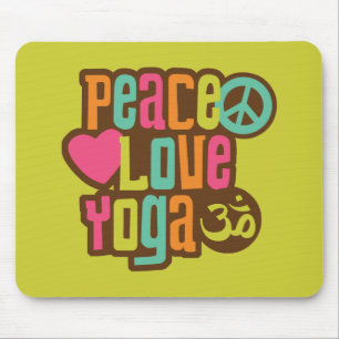 Tapis De Souris Yoga d'amour de paix