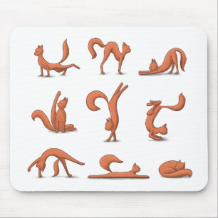 Tapis De Souris Yoga de chat