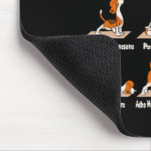 Tapis De Souris Yoga des chiens - Exercices Poses Lance Méditatif  (Coin)