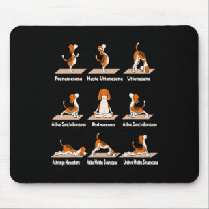 Tapis De Souris Yoga des chiens - Exercices Poses Lance Méditatif