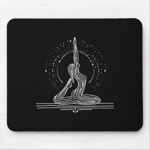 Tapis De Souris Yoga Flow Art en une ligne