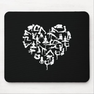 Tapis De Souris Yoga Gansha Namasté Postures de cœur Méditation