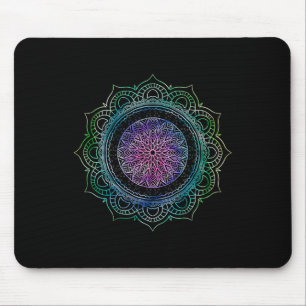 Tapis De Souris Yoga Géométrie Sacrée Art Boho Spirituel Yogi
