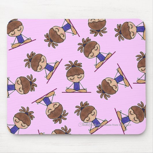 Tapis De Souris Yoga Girl (Devant)