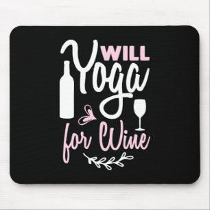 Tapis De Souris Yoga Lover Will Yoga Pour Vin