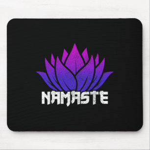 Tapis De Souris Yoga Namaste Bouddha Fleur de Lotus Bouddhisme Yog