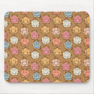 Tapis De Souris Yoga pose motif Yoga sans couture motif 43