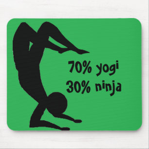 Tapis De Souris Yogi Ninja Mousepad