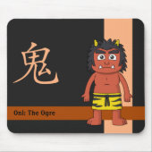Tapis De Souris Yokai Oni (Ogre) (Devant)