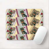TAPIS DE SOURIS YORKIES DE FÊTE (Avec souris)