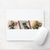 TAPIS DE SOURIS YORKIES DE FÊTE (Avec souris)