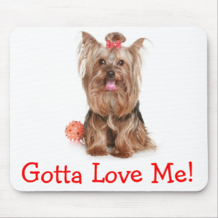 Tapis de souris Yorkshire Terrier Amour Yorkies Ch