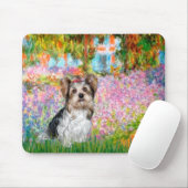 Tapis De Souris Yorkshire Terrier (Biewer) - Jardin (Avec souris)