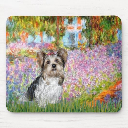 Tapis De Souris Yorkshire Terrier (Biewer) - Jardin (Devant)