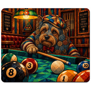 Tapis De Souris Yorkshire Terrier, Mosaïque Géométrique