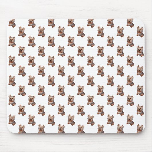 Tapis De Souris Yorkshire Terrier Panier (Devant)