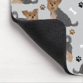 Tapis De Souris Yorkshire Terrier Paws and Bones Yorkie Dog (Coin)