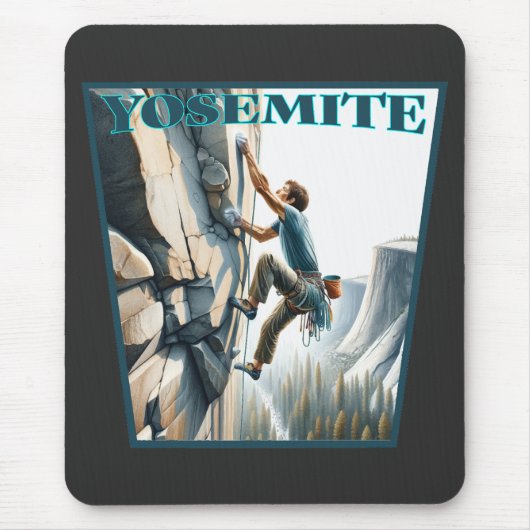 Tapis De Souris Yosemite California Rock Escalade (Devant)