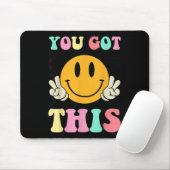 Tapis De Souris You Got This Retro Smile Motivational Testing Day (Avec souris)