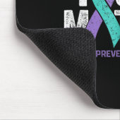 Tapis De Souris You Matte Suicide Prevention Awareness Ribbon Teal (Coin)
