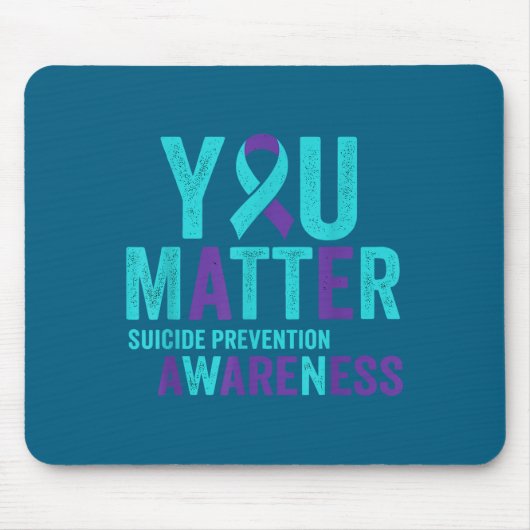 Tapis De Souris You Suicide Prevention Awareness Ribbon  (Devant)