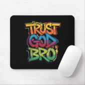 Tapis De Souris Youth Trust God Bro Funny Christian Boy Son Brothe (Avec souris)