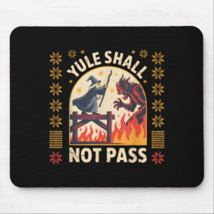 Tapis De Souris Yule Ne Passe Pas Fantastique Krampus Vacances Jeu