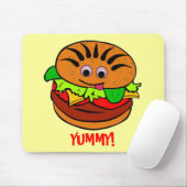 Tapis De Souris Yummy Hamburger (Avec souris)