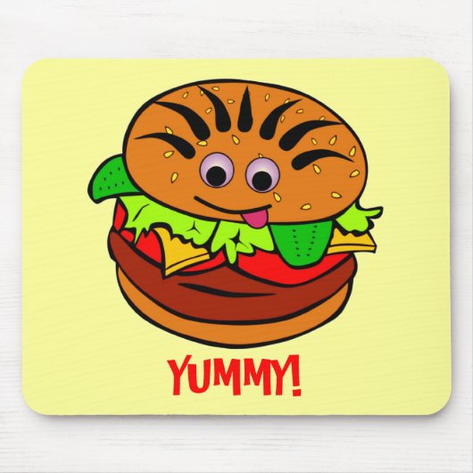 Tapis De Souris Yummy Hamburger (Devant)