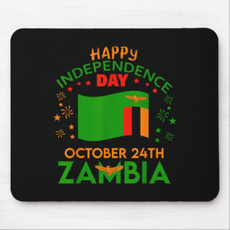 Tapis De Souris Zambie 61e anniversaire de l'indépendance Fierté z