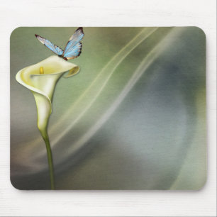 Tapis De Souris Zantedeschia et papillon