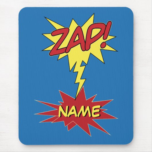 Tapis De Souris ZAP ! mousepad personnalisé (Devant)