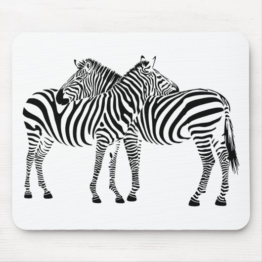 Tapis De Souris Zebra Love (Devant)