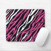 Tapis De Souris Zebra Mousepad - Rose & Blanc (Avec souris)