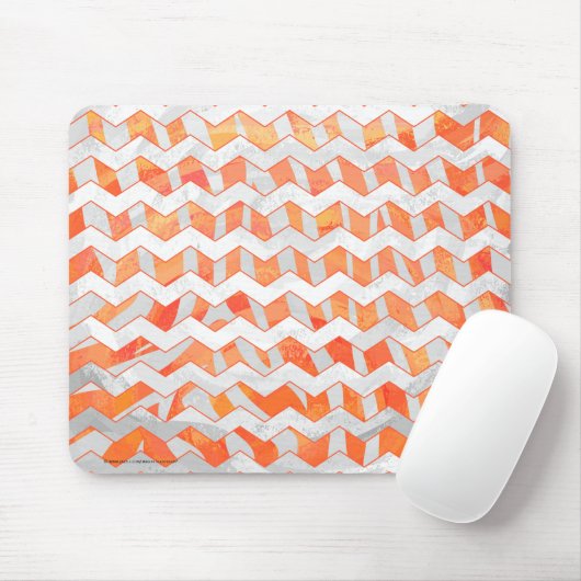 Tapis De Souris Zebra Orange and White Print (Avec souris)