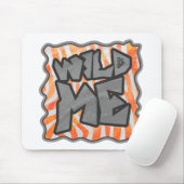 Tapis De Souris Zebra Orange et White Wild Me (Avec souris)