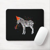 Tapis De Souris Zebra Partying Animals Having A Party (Avec souris)