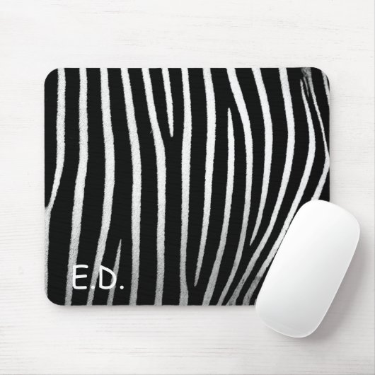 TAPIS DE SOURIS ZEBRA - PASSAGE DE SOURIS D'IMPRESSION (Avec souris)