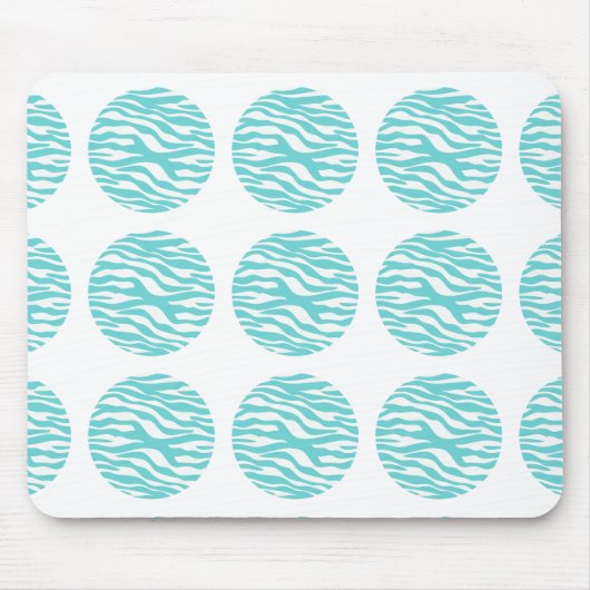 Tapis De Souris Zebra Print Pois Mousepad (Devant)