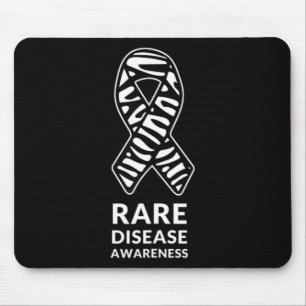 Tapis De Souris Zebra Ribbon Sensibilisation Rare Maladie Minimali