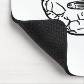 Tapis De Souris Zebrafish sur le mousepad de cerveau (Coin)