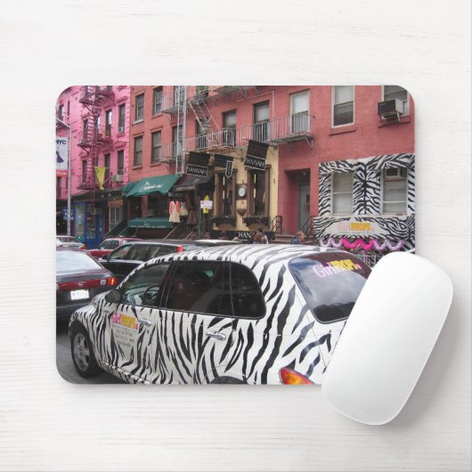 Tapis De Souris zèbre dans la conception de mousepad de Manhattan (Avec souris)