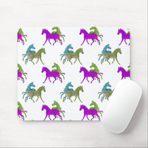 Tapis De Souris Zèbre Funky Couleurs Vives Animaux Safari Africain