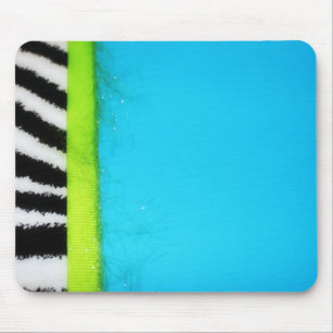 Tapis De Souris Zèbre snob sur Mousepad bleu